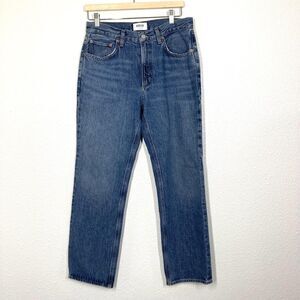 Agolde Jeans Womens 27 Blue High Rise Straight Leg Denim Classic Vintage Look